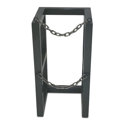 Steel gas cylinder rack model R1X1, front view