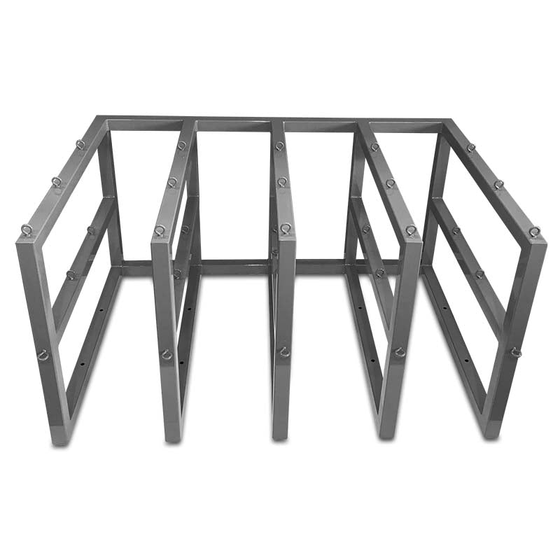 R4X3 gas cylinder rack - top view - no chains